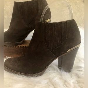 Pura Lopez Dark Brown Ankle Boots Size 36